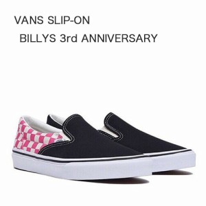 VANS スニーカー SLIPON BILLYS 3rd ANNIVERSARY ビリーズ スリッポン ピンク V98R