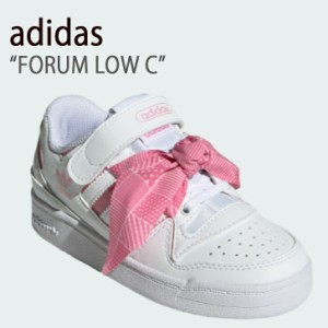 adidas アディダス スニーカー FORUM LOW C フォーラム ロー ホワイト ピンク リボン Q47376 