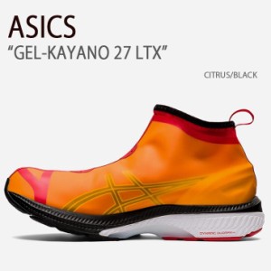 ASICS アシックス スニーカー GEL-KAYANO 27 LTX CITRUS BLACK ゲルカヤノ27LTX シトラス ブラック メンズ 男性用 1201A115-800【中古】