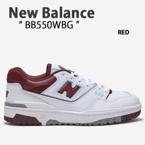 New Balance ニューバランス スニーカー BB550 RED WHITE レッド ホワイト BB550WBG 