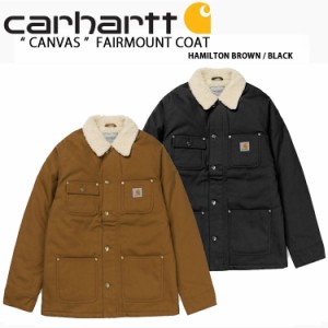 CARHARTT カーハート カバーオール FAIRMOUNT COAT CANVAS フェアマウントコート ジャケット キャンバスジャケット ブルゾン ブラック ブ