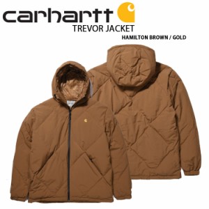 CARHARTT カーハート ダウンジャケット TREVOR JACKET トレバー ジャケット ダウン キルティング フーディー フード パーカー ブラウン 