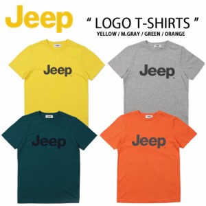 Jeep ジープ Tシャツ カットソー Logo T-shirts ロゴTシャツ ビッグロゴ 半袖 ショートスリーブ シンプル ベーシック グレー グリーン イ