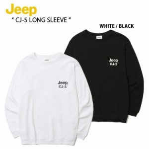 Jeep ジープ Tシャツ カットソー CJ-5 Long Sleeve ベーシック シンプル ロングスリーブ ロゴ 長袖 ブラック ホワイト メンズ レディース