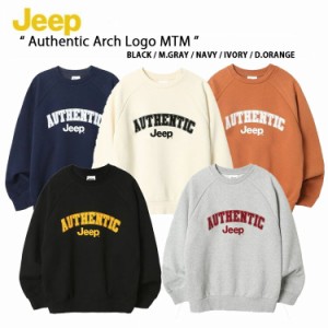 Jeep ジープ スウェット トレーナー AUTHENTIC ARCH LOGO MTM SWEAT オーセンティック アーチロゴ ルーズフィット ルーズシルエット カレ