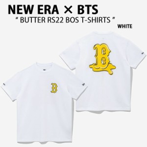 NEW ERA ニューエラ BTS コラボ BUTTER RS22 BOSRED WHITE YELLOW バター ボストンレッドソックス ショートスリーブ 半袖 カットソー ク