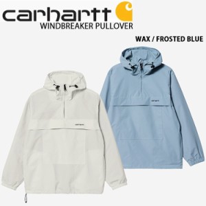 CARHARTT カーハート アノラックジャケット WINDBREAKER PULLOVER ウィンドブレーカー プルオーバー ホワイト ブルー メンズ レディース 