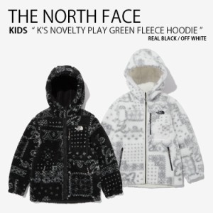 THE NORTH FACE ノースフェイス キッズ フリースジャケット K’S NOVELTY PLAY GREEN FLEECE HOODIE フリース フーディ ジャケット ボア