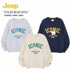 Jeep ジープ スウェット POLAR BEAR MTM ポーラ ベアー マンツーマン スウェットシャツ 長袖 トレーナー プルオーバー JN5TSU871