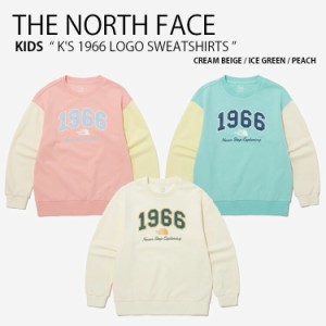 THE NORTH FACE ノースフェイス キッズ スウェット K’S 1966 LOGO SWEATSHIRTS ロゴ スウェットシャツ 長袖 トレーナー NM5MP01S/T/U