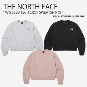 THE NORTH FACE ノースフェイス レディース スウェット W’S SEED TECH CROP SWEATSHIRTS トレーナー 長袖 ロゴ 女性用 NM5MP45A/B/C