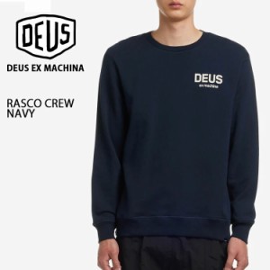 Deus Ex Machina デウスエクスマキナ ロンT RASCO CREW NAVY ラスコ クルーネック ロゴ シャツ カットソー ネイビー DE23SSSWCR00004005