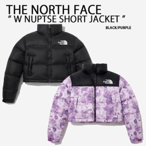 THE NORTH FACE ノースフェイス レディース ダウンジャケット W NUPTSE SHORT JACKET ヌプシダウン クロップ丈 BLACK PURPLE NJ1DP31A/B