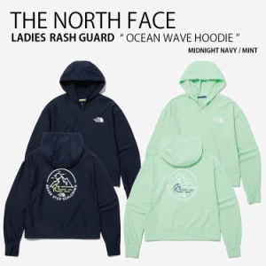 THE NORTH FACE ノースフェイス レディース ラッシュガード OCEAN WAVE HOODIE フーディ パーカー 長袖 水着 ロゴ 女性用 NM5PP05B/D