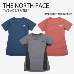 THE NORTH FACE ノースフェイス レディース Tシャツ W’S AO S/S R/TEE ティーシャツ 半袖 カットソー ロゴ 女性用 NT7UP30A/B/C