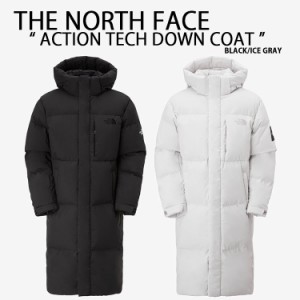 THE NORTH FACE ノースフェイス ダウンコート ACTION TECH DOWN COAT ロングダウン BLACK GRAY ロングコート ベンチコート NC1DP50K/J