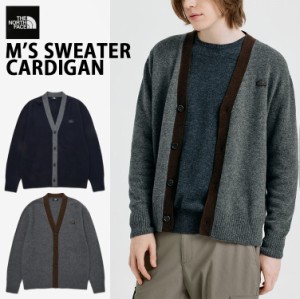 THE NORTH FACE ノースフェイス カーディガン M’S SWEATER CARDIGAN セーター ニットカーディガン GRAY NAVY ウールカーディガン J5SP50