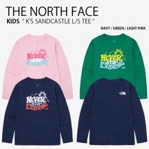 THE NORTH FACE ノースフェイス キッズ ラッシュガード K’S SANDCASTLE L/S TEE ティーシャツ 長袖 水着 ロンT 子供用 NT7TQ06S/T/U