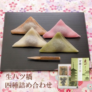 生八ツ橋　4種詰め合わせ（ニッキ・抹茶・チョコ餡・いちご餡）京都 東山八ツ橋本舗