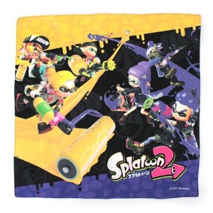 スプラトゥーン2 ランチクロス (イエロー&パープル柄) ナフキン キャラクター ゲーム グッズ (ゆうパケット可) [M便 1/20]