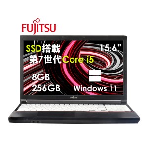 [デイリーランキング2位受賞]中古ノートパソコン 本体  富士通 A577 Office付き Windows11 15.6型 第7世代Core i5 メモリ8GB SSD256GB テ