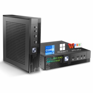 デスクトップパソコン 新品 本体 ミニPC office付き Windows11 第2世代 Core i5 メモリ8GB SSD256GB デスクトップPC 初期設定済(8GB_256G