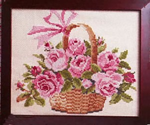 オリムパス　クロスステッチ 刺繍キット（バラの花かご）