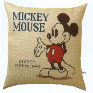 オリムパス オリムパス　クロスステッチ 刺繍キット(刺しゅう）ミッキーマウス クッション（ディズニー）