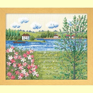 刺繍キット 　セーヌ河の春（フランス）