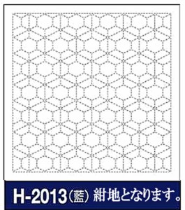 刺し子 オリムパス リハビリ（作業療法） 花ふきん布パック　霰亀甲（藍）