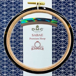 ＤＭＣ 鯖江（SABAE) 刺繍枠（刺しゅう枠）ＳＡＢＡＥプレミアムフープ (Premium Hoop)グリーン×イエロー(GR/YE))