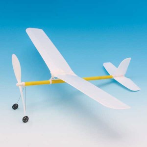 ゴム動力模型飛行機ハヤブサ