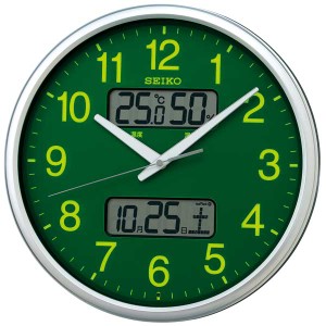 【SEIKO】セイコー スタンダード電波掛時計（温湿度計・カレンダー付） KX235H