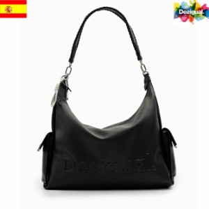 Desigual デシグアル ロゴ マキシショルダーバッグ 24SAXP21 BLACK送料無料 正規品