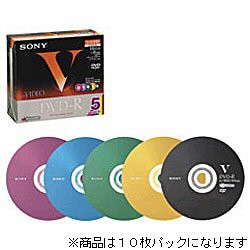 10DMR120GX DVD-R 1-8倍速 カラーコレクション 10枚(中古品)