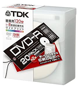 TDK DVD-R録画用 1-8倍速記録対応 白ワイドプリンタブル 不織布入り22枚パック [DVD-R120PWDX22FK](中古品)