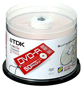 TDK DVD-Rデータ用 1-8倍速記録対応 50枚入り [DVD-R47ALX50PU](中古品)