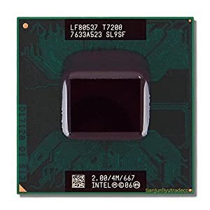 Intel CPU Pentium モバイル t7200 2.0 GHz fsb667mhz 4 MB fcpga6 Core 2 デュオ トレイ(中古品)