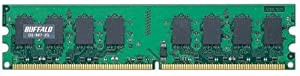 BUFFALO デスクトップ用増設メモリ PC2-5300(DDR2-667) 2GB MV-D2/667-2G(中古品)