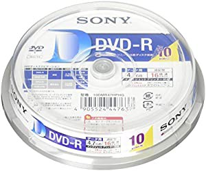 ソニー データ用DVD-R 16倍速 10枚パック 10DMR47HPHG(中古品)
