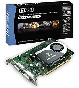 ELSA ワークステーション向けグラフィックボード NVIDIA Quadro FX570 256MB PCIE EQFX570-256ER(中古品)