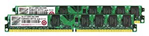 Transcend デスクトップPC用 PC2-6400(DDR2-800) 4GB 240pin DIMM Kit (2GB×2pcs) (無期限保証) JM4GDDR2-8K(中古品)