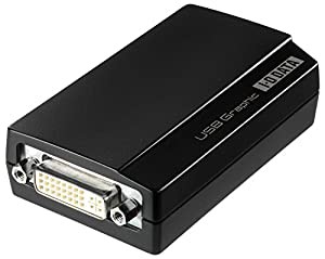 I-O DATA マルチ画面 USBグラフィック DVI-I/アナログRGB対応 WUXGA/フルHD対応 USB2.0接続 USB-RGB/D2(中古品)