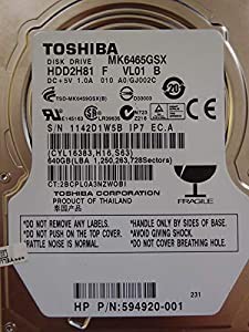 東芝 MK6465GSX 640GB 9.5mm 2.5インチ SATA300 HDD バルク品(中古品)