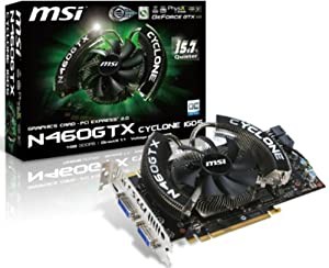 MSI グラフィックボード for NVIDIA N460GTX Cyclone 1G OC/D5(中古品)