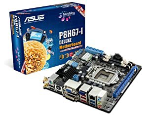 Asus p8h67?- iデラックス（ Rev 3.0?） LGA 1155?Intel h67?ddr3?1333サポート、USB 3.0?SATA 6?Gbps Mini ITXマザーボー 