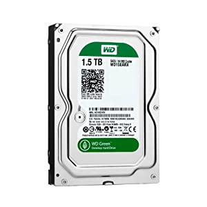 WD Green Desktop WD15EARX Disque dur interne 3.5'' SATA III IntelliPower M?moire cache 64Mo 1.5 To(中古品)