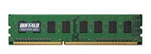 BUFFALO デスクトップPC用 増設メモリ PC3-10600(DDR3-1333) 2GB D3U1333-S2G(中古品)