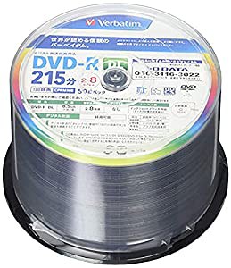 バーベイタムジャパン(Verbatim Japan) 1回録画用 DVD-R DL CPRM 215分 50枚 片面2層 2-8倍速 VHR21HP50V1FFP [フラストレーショ