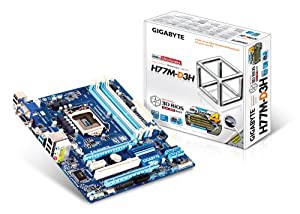 GIGABYTE intel H77 LGA1155 Micro ATX GA-H77M-D3H(中古品)